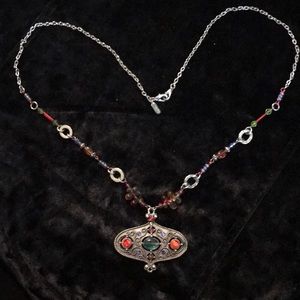 Treska Collection multicoloured beads Pendant Necklace